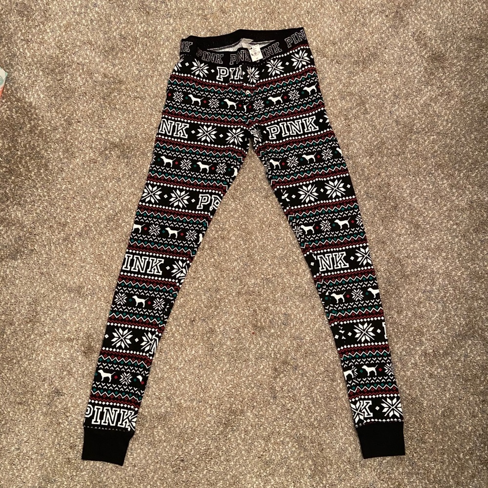 Victoria’s Secret PINK holiday patterned pants